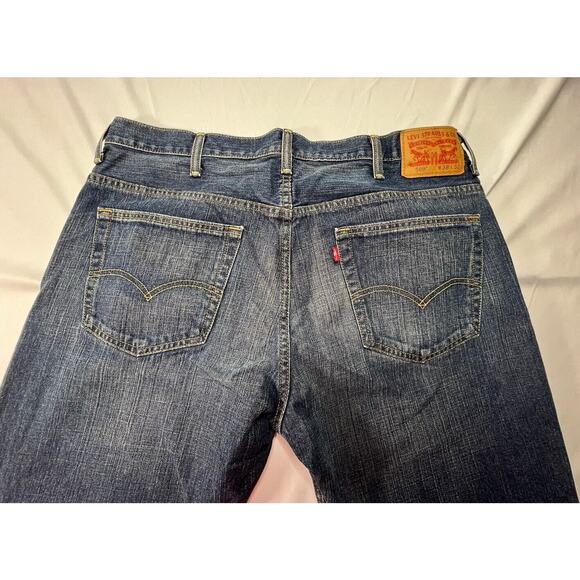 Levis 569 Men's Loose Fit Straight Leg Blue Denim Jeans- Size 39x31 - Picture 4 of 7